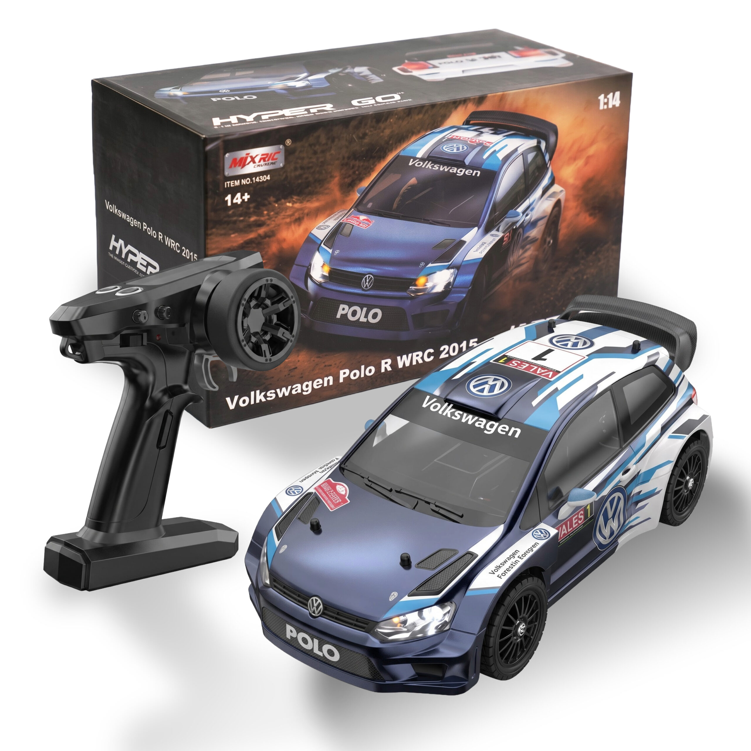 MJX Hyper Go 14304 Volkswagen Polo R WRC | 1:14 Scale | Rally Car