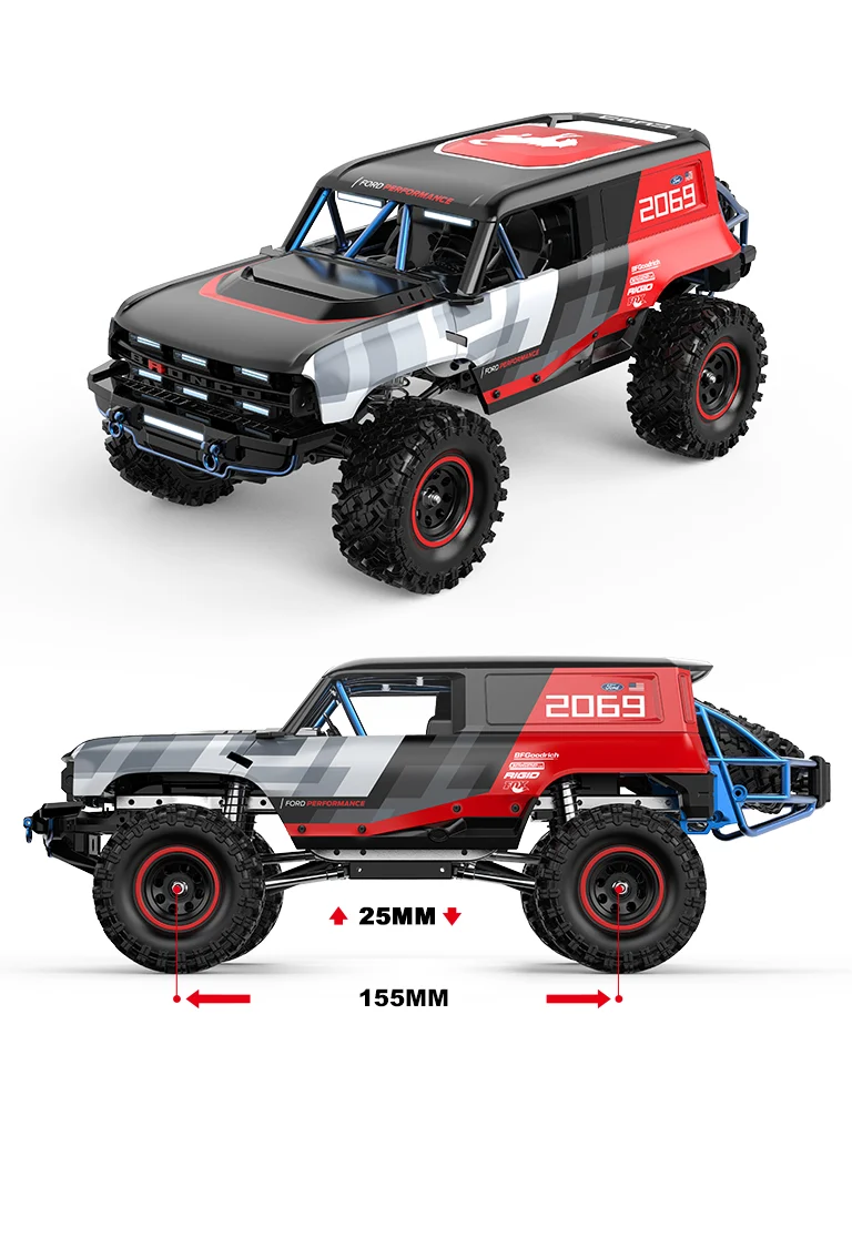 MJX Hyper Go H18P Ford Bronco R BAJA1000 | 1:18 Scale | Crawler image 11