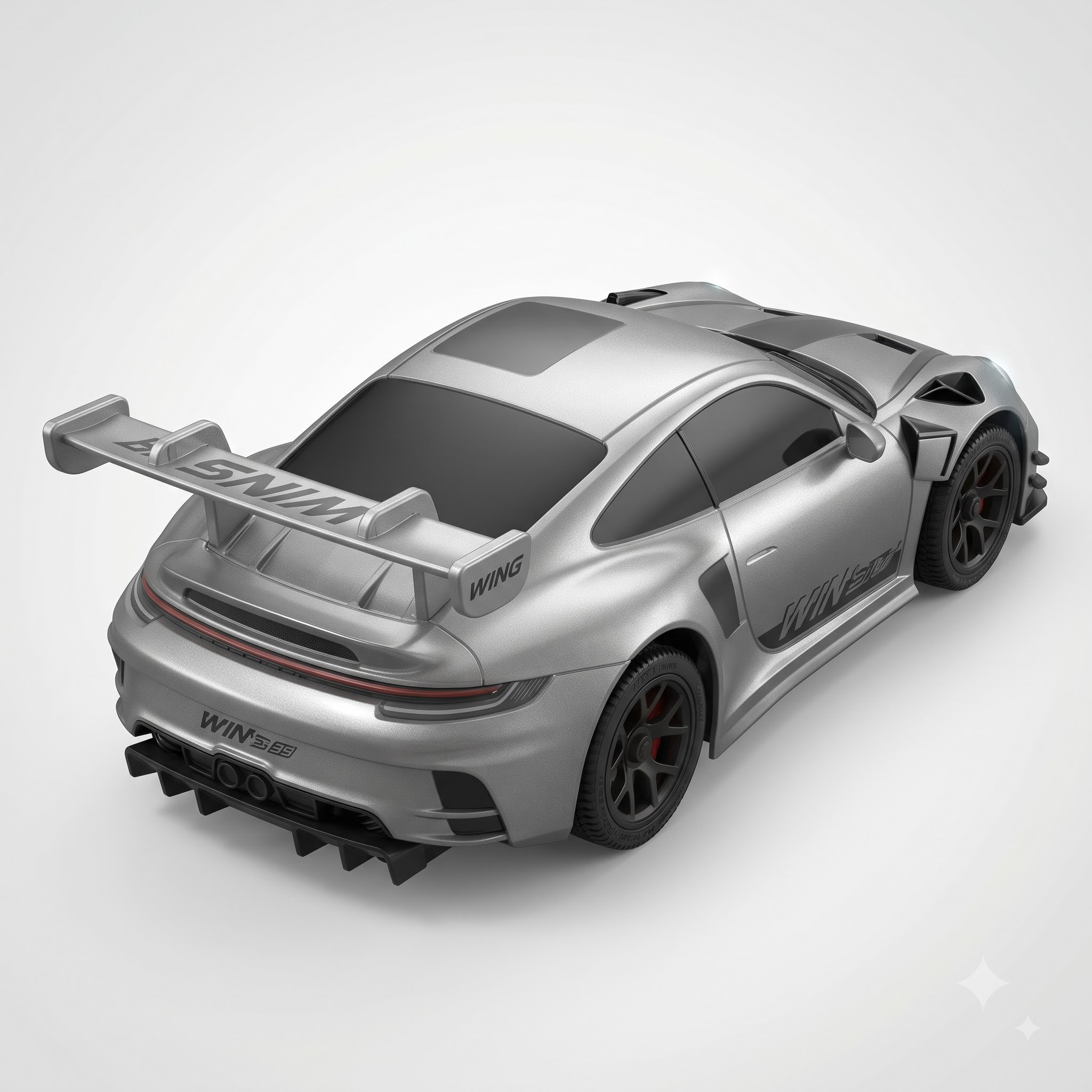 HB Toys RP4303 1:43 Porsche 911 GT3 R (Grey) | 1:43 Scale | Drift Car image 6