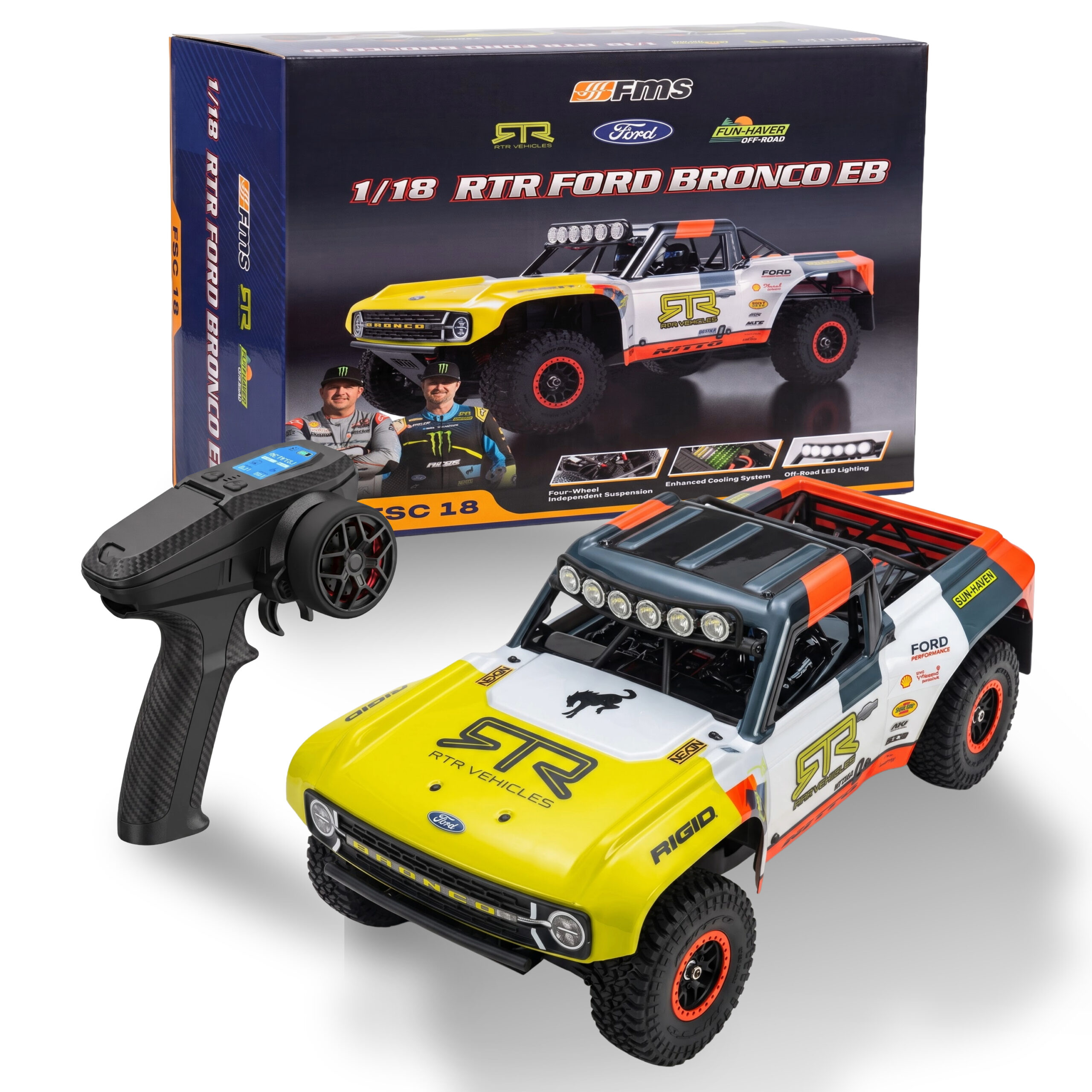 FMS FSC18 Ford Bronco | 1:18 Scale | Short Course Truck