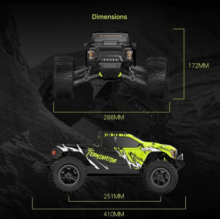 Rlaarlo Omni-Terminator RZ001G-A Metal | 1:10 Scale | Monster Truck image 12