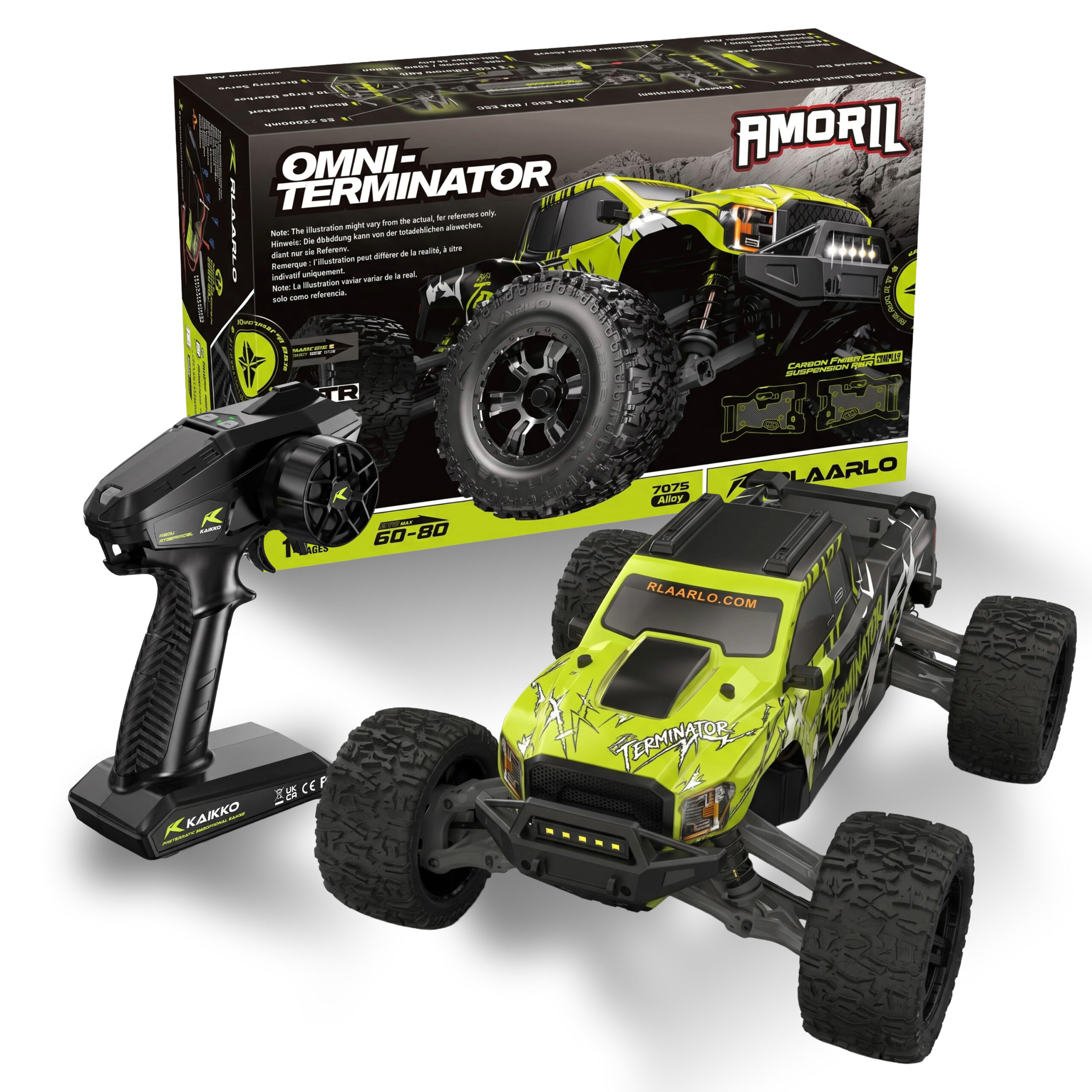 Rlaarlo Omni-Terminator RZ001G-A Metal | 1:10 Scale | Monster Truck