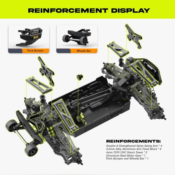 Rlaarlo Omni-Terminator RZ001G-A Metal | 1:10 Scale | Monster Truck image 11